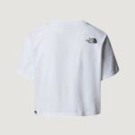 T-shirt THE NORTH FACE W SIMPLE DOME CROPPED SLIM TEE Bianco - Foto 2