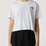 T-shirt THE NORTH FACE W SIMPLE DOME CROPPED SLIM TEE Bianco - Foto 3