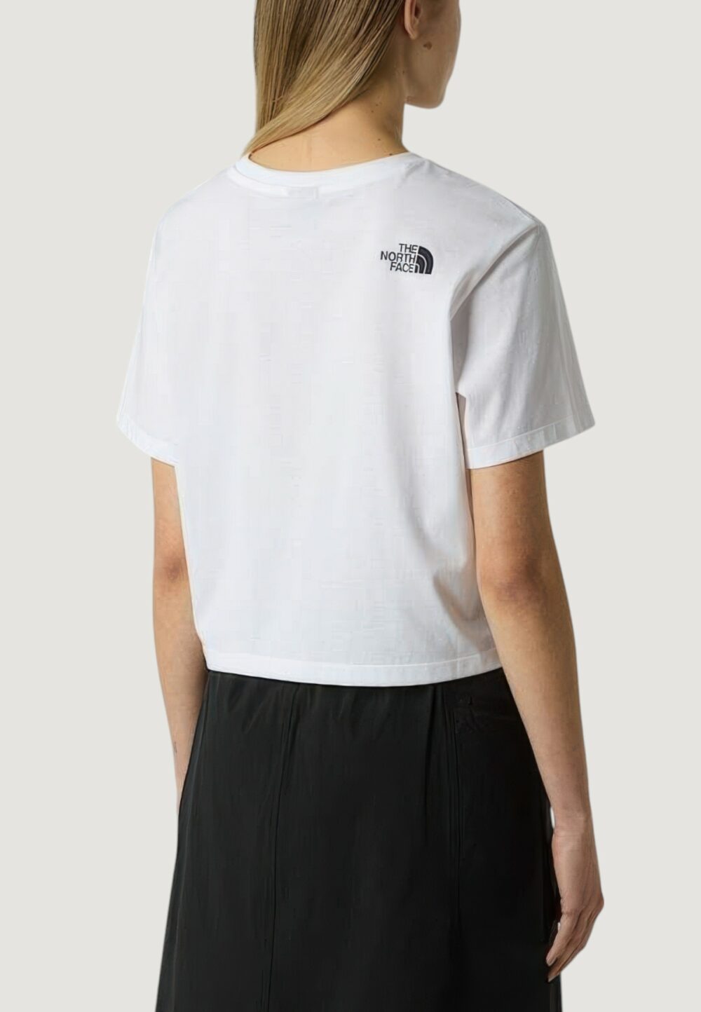 T-shirt THE NORTH FACE W SIMPLE DOME CROPPED SLIM TEE Bianco - Foto 4