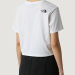 T-shirt THE NORTH FACE W SIMPLE DOME CROPPED SLIM TEE Bianco - Foto 4