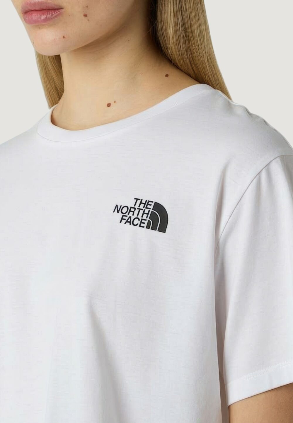 T-shirt THE NORTH FACE W SIMPLE DOME CROPPED SLIM TEE Bianco - Foto 5