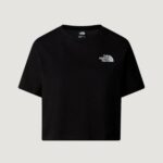 T-shirt THE NORTH FACE W SIMPLE DOME CROPPED SLIM TEE Nero - Foto 1