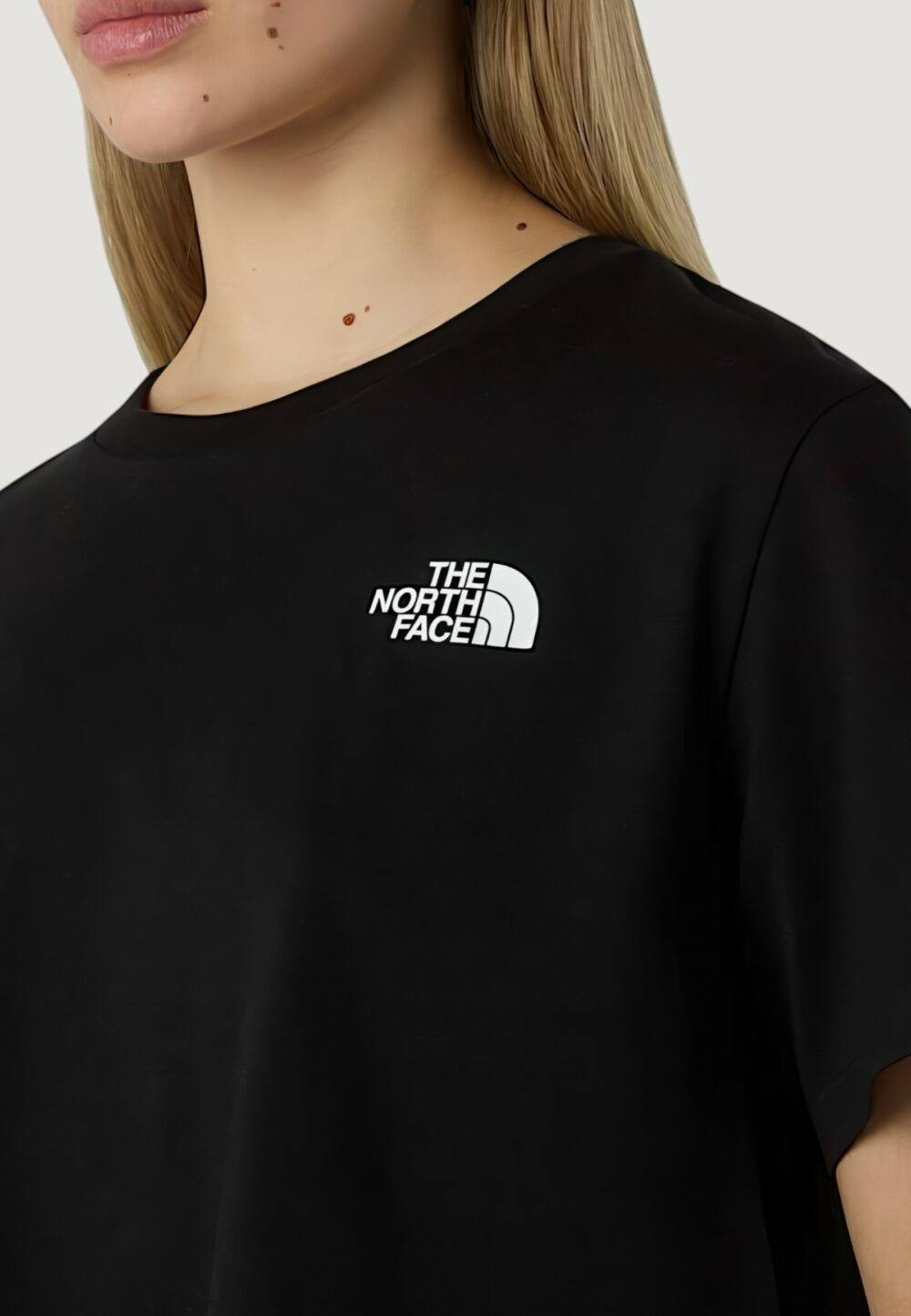 T-shirt THE NORTH FACE W SIMPLE DOME CROPPED SLIM TEE Nero - Foto 4