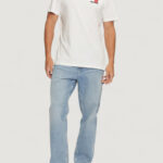T-shirt Tommy Hilfiger Jeans TJM SLIM ESSENTIAL FLAG TEE EXT Bianco - Foto 3