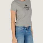T-shirt Tommy Hilfiger Jeans TOMMY GIRL GRAPHIC T Grigio Chiaro - Foto 4