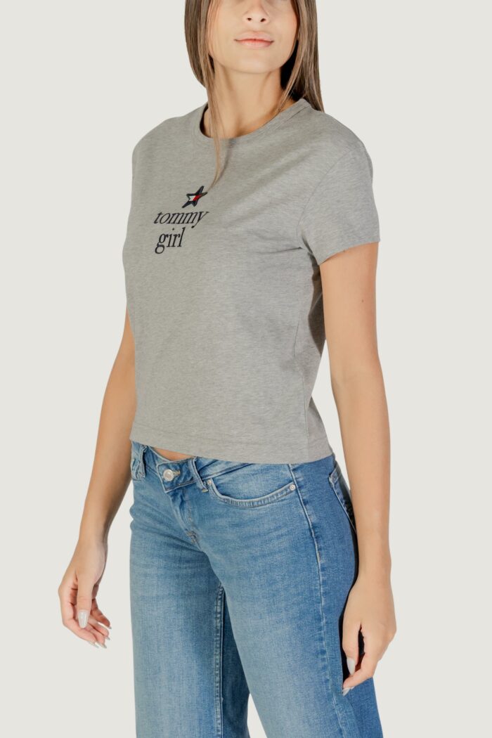 T-shirt Tommy Hilfiger TOMMY GIRL GRAPHIC T Grigio Chiaro – DN0DN00067