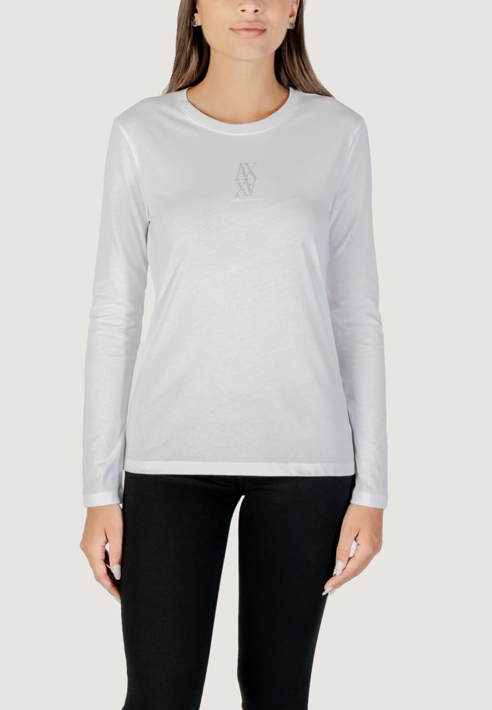 T-shirt manica lunga Armani Exchange  Bianco - Foto 1