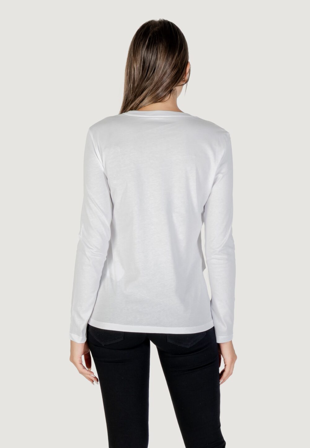 T-shirt manica lunga Armani Exchange  Bianco - Foto 5