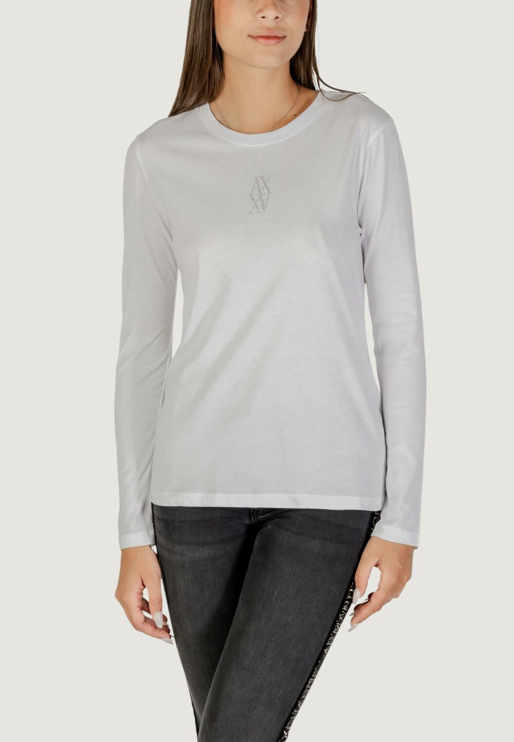 T-shirt manica lunga Armani Exchange  Bianco - Foto 1