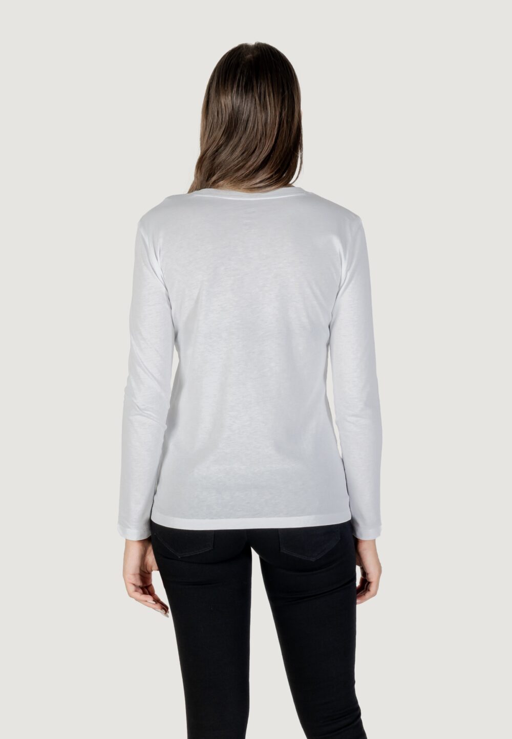 T-shirt manica lunga Armani Exchange  Bianco - Foto 5