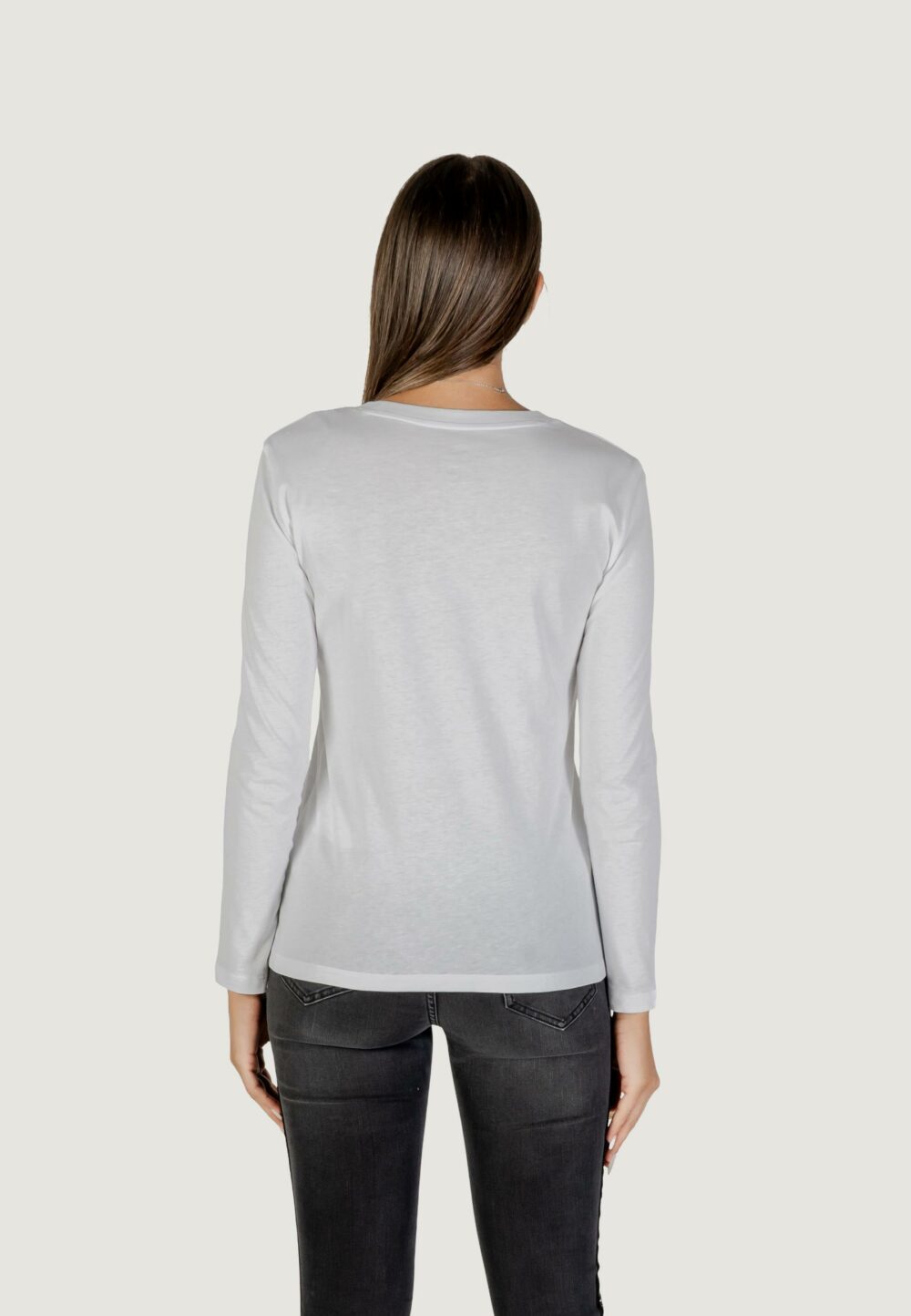 T-shirt manica lunga Armani Exchange  Bianco - Foto 5