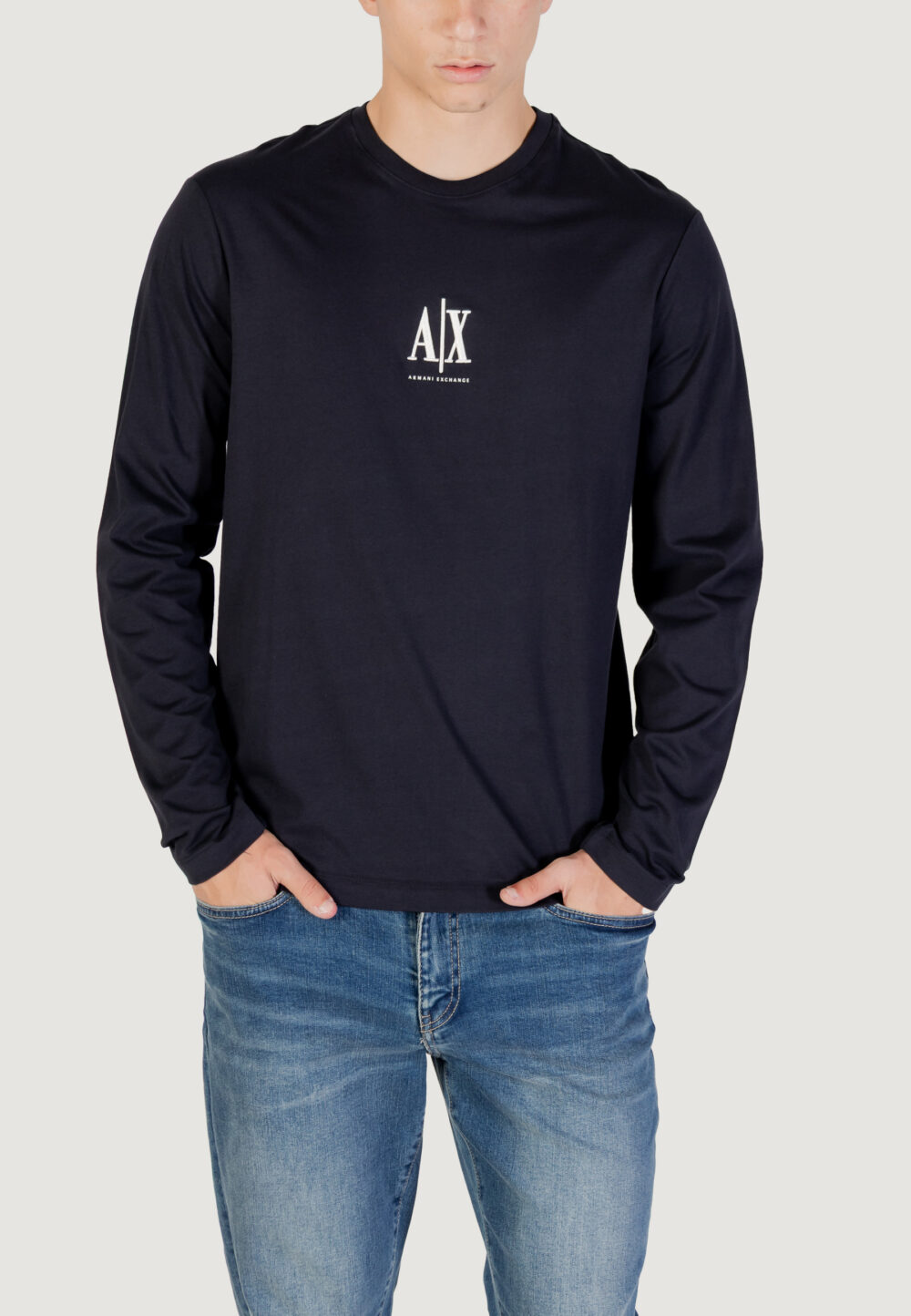 T-shirt manica lunga Armani Exchange  Blue scuro - Foto 1