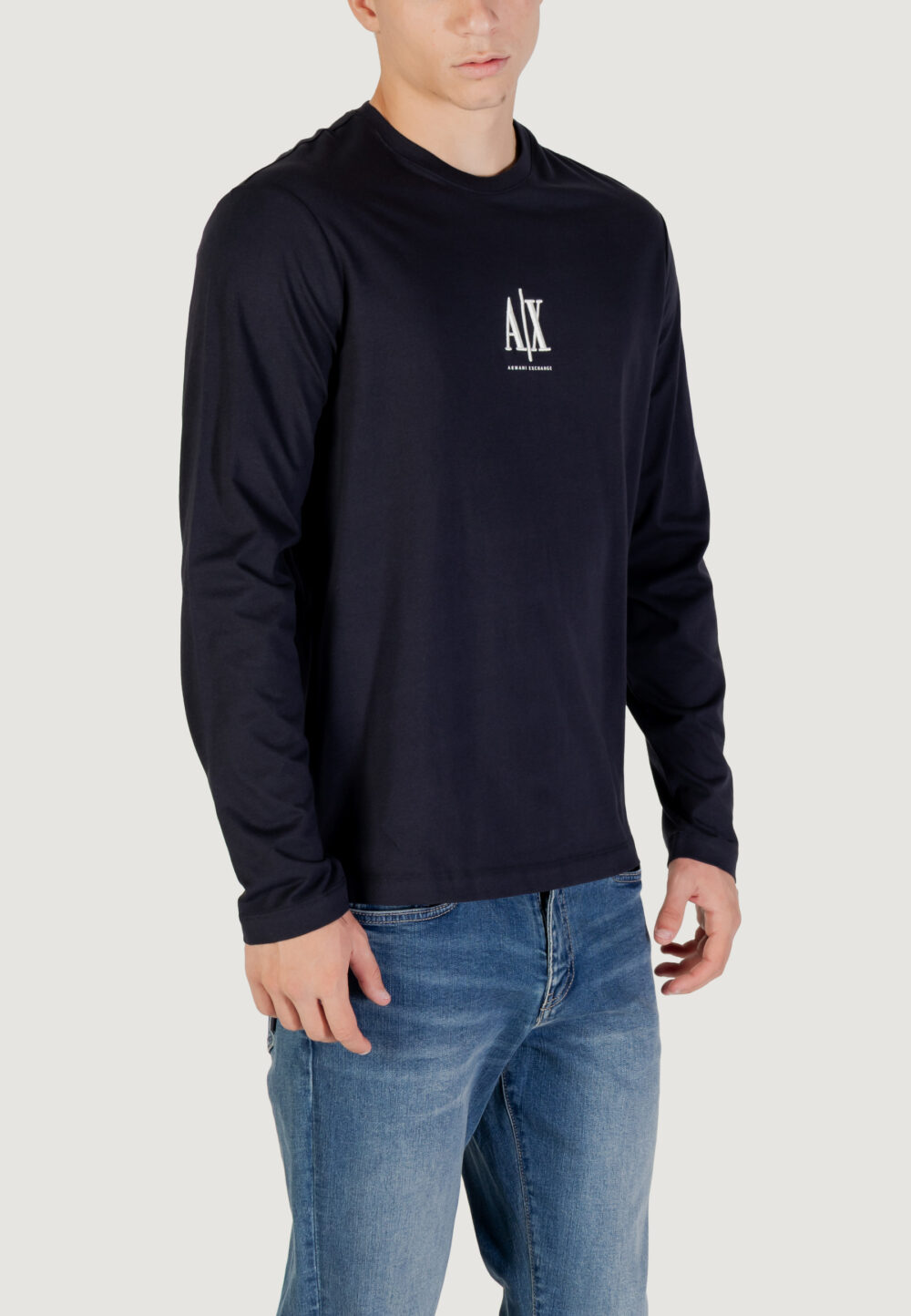 T-shirt manica lunga Armani Exchange  Blue scuro - Foto 2
