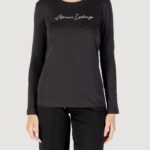 T-shirt manica lunga Armani Exchange  Nero - Oro - Foto 1