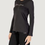 T-shirt manica lunga Armani Exchange  Nero - Oro - Foto 4