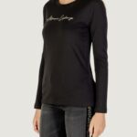 T-shirt manica lunga Armani Exchange  Nero - Oro - Foto 2