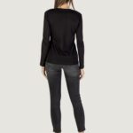 T-shirt manica lunga Armani Exchange  Nero - Oro - Foto 4