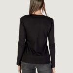 T-shirt manica lunga Armani Exchange  Nero - Oro - Foto 5