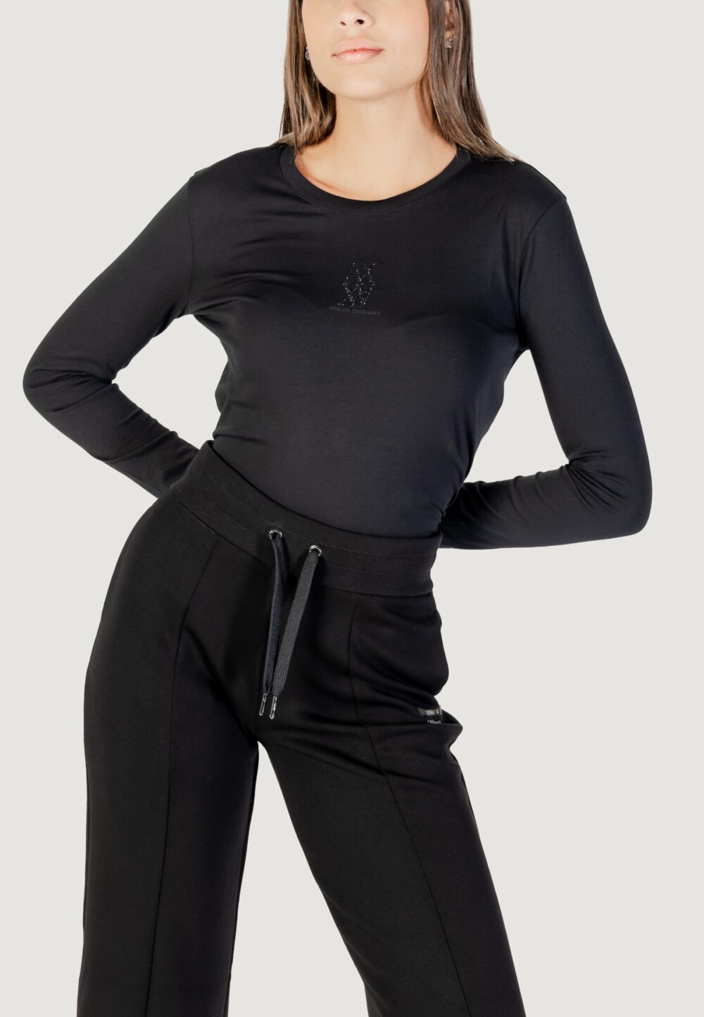 T-shirt manica lunga Armani Exchange  Nero - Foto 1