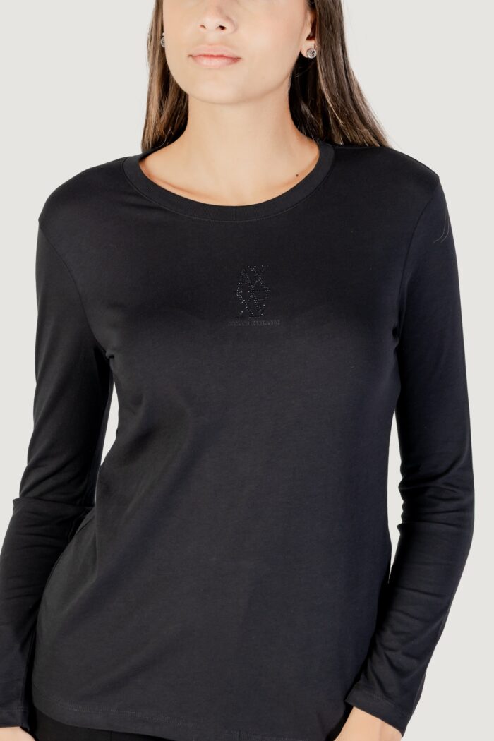 T-shirt manica lunga Armani Exchange  Nero