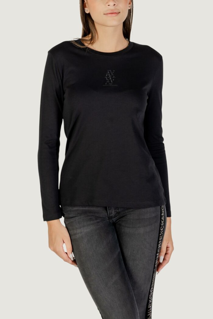 T-shirt manica lunga Armani Exchange  Nero