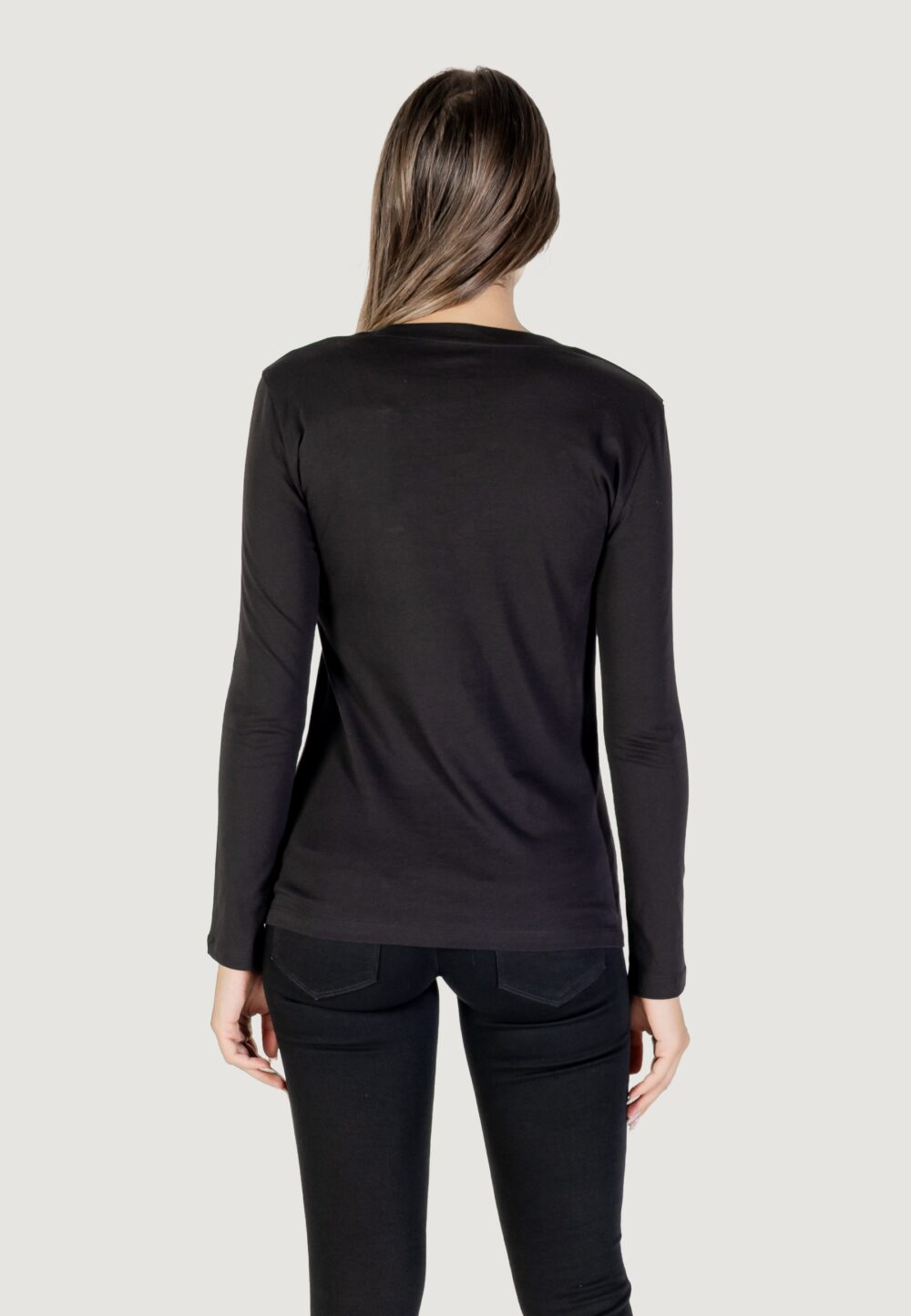 T-shirt manica lunga Armani Exchange  Nero - Foto 5