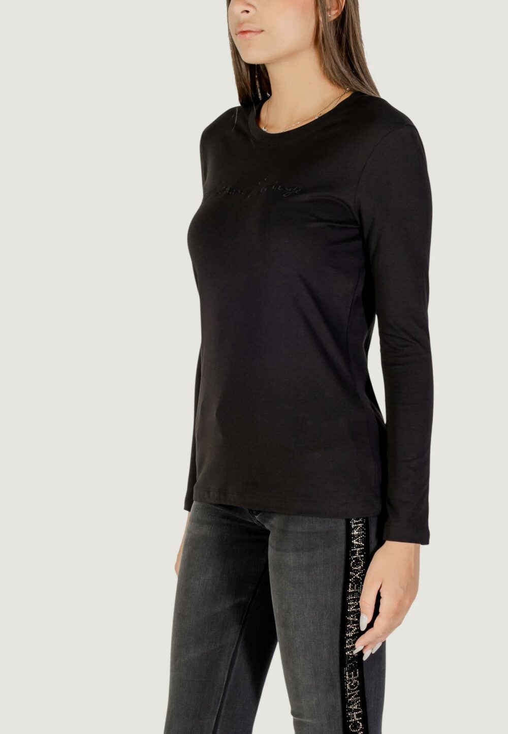 T-shirt manica lunga Armani Exchange  Nero - Foto 4