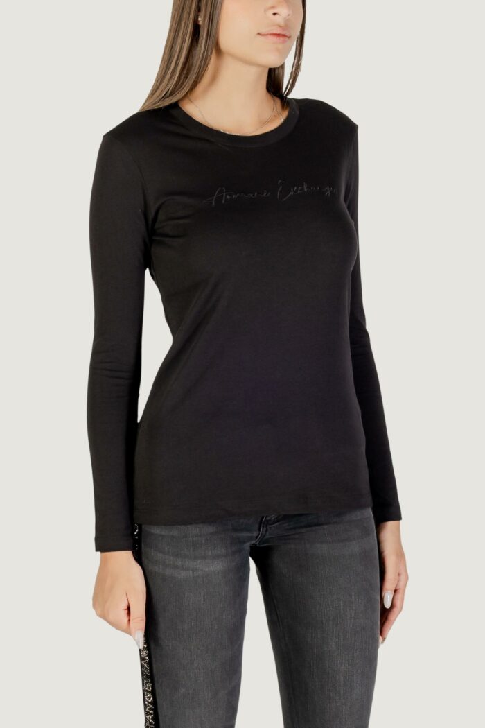 T-shirt manica lunga Armani Exchange  Nero