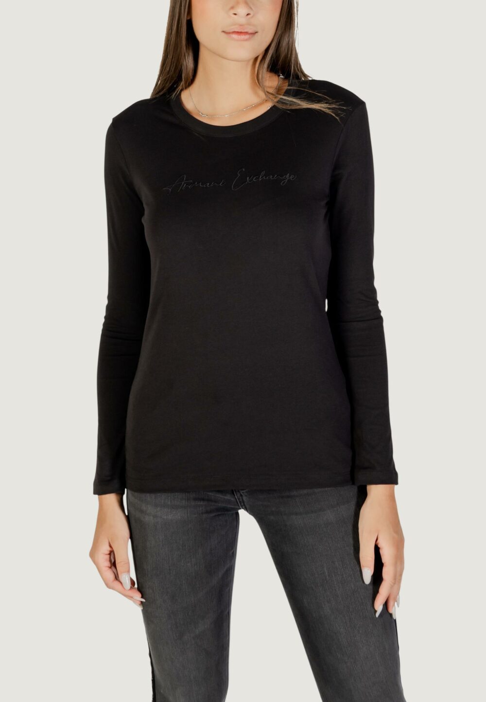 T-shirt manica lunga Armani Exchange  Nero - Foto 1