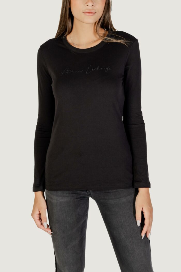 T-shirt manica lunga Armani Exchange  Nero