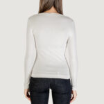 T-shirt manica lunga Guess LS CN LEO TRIANGLE TEE Panna - Foto 5