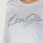 T-shirt manica lunga Liu-Jo ECS T-SHIRT MODA M/L Bianco - Argento - Foto 5