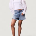 Top Calvin Klein Jeans A - WOVEN LABEL 2X2 Bianco - Foto 3