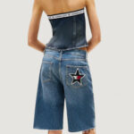 Top Tommy Hilfiger Jeans TOMMY GIRL DENIM TUB Indigo - Foto 3