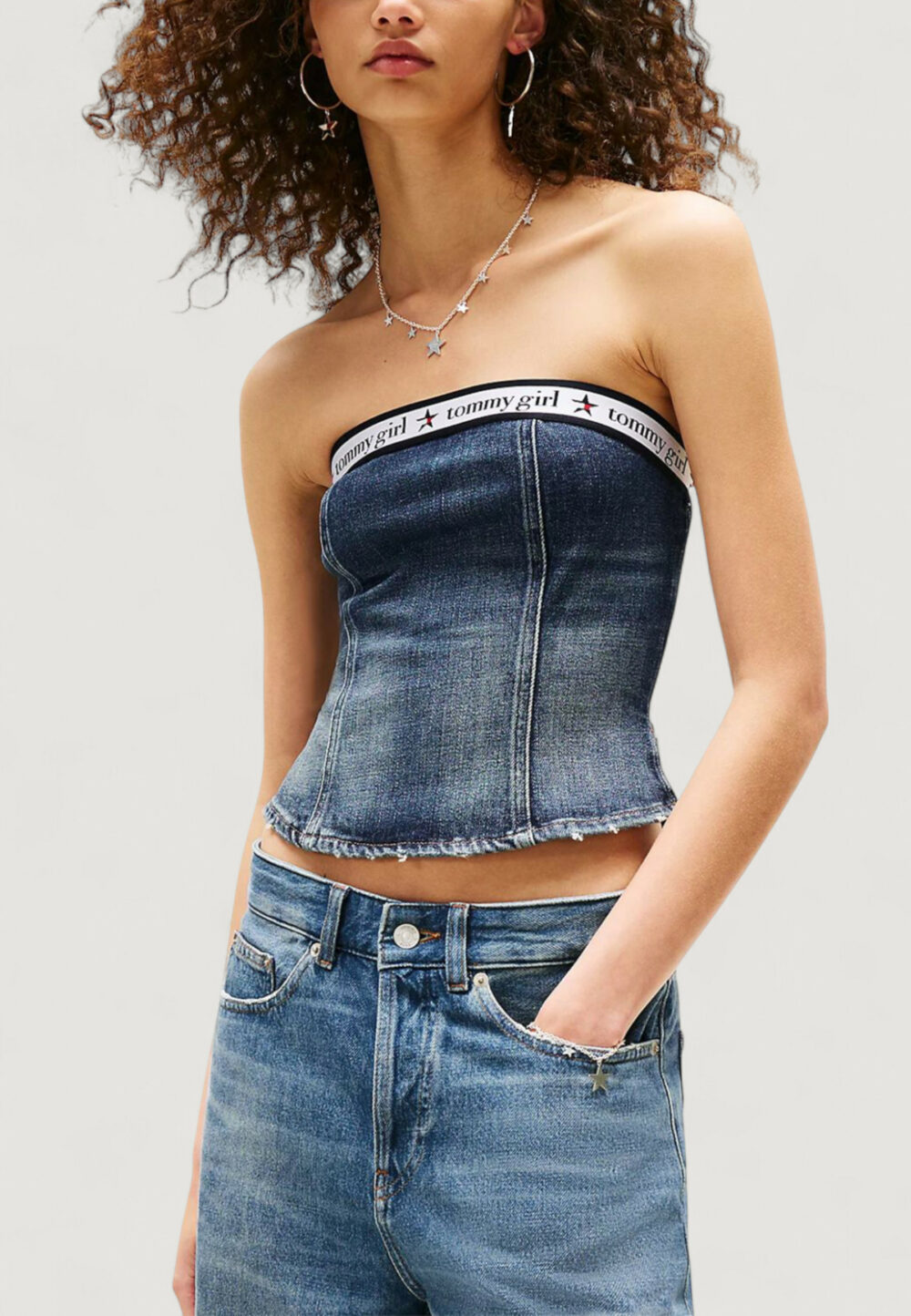 Top Tommy Hilfiger Jeans TOMMY GIRL DENIM TUB Indigo - Foto 1