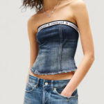 Top Tommy Hilfiger Jeans TOMMY GIRL DENIM TUB Indigo - Foto 1