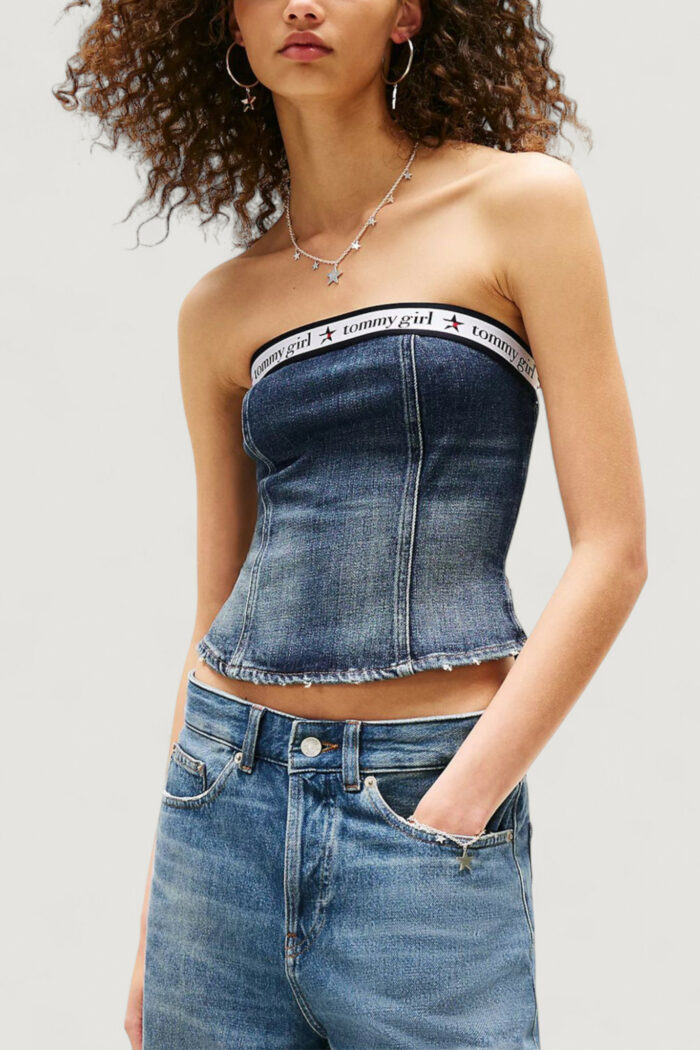 Top Tommy Hilfiger TOMMY GIRL DENIM TUB Indigo – DW0DW21221