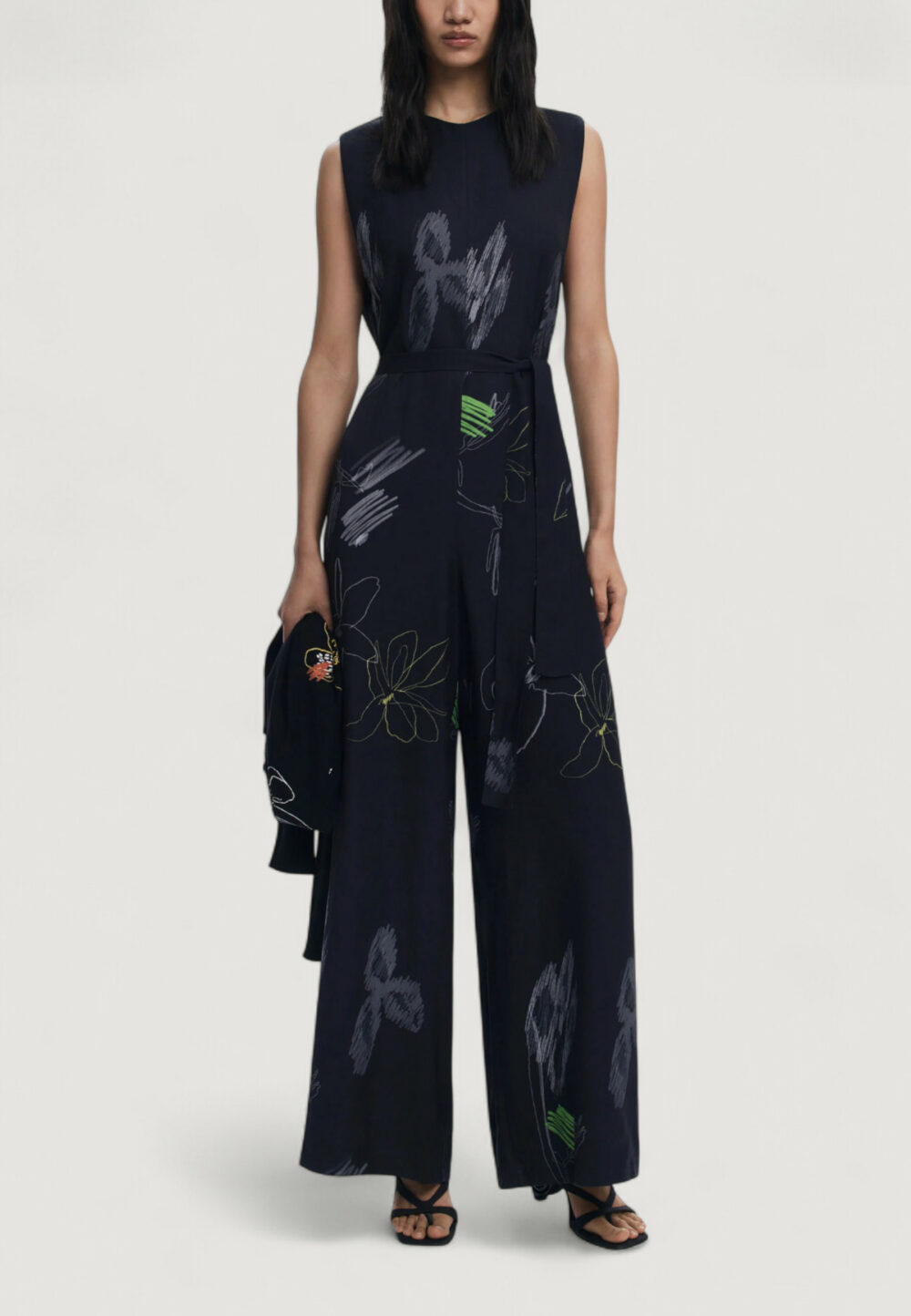 Tuta elegante Desigual JUMPSUIT_ARTY Nero - Foto 1