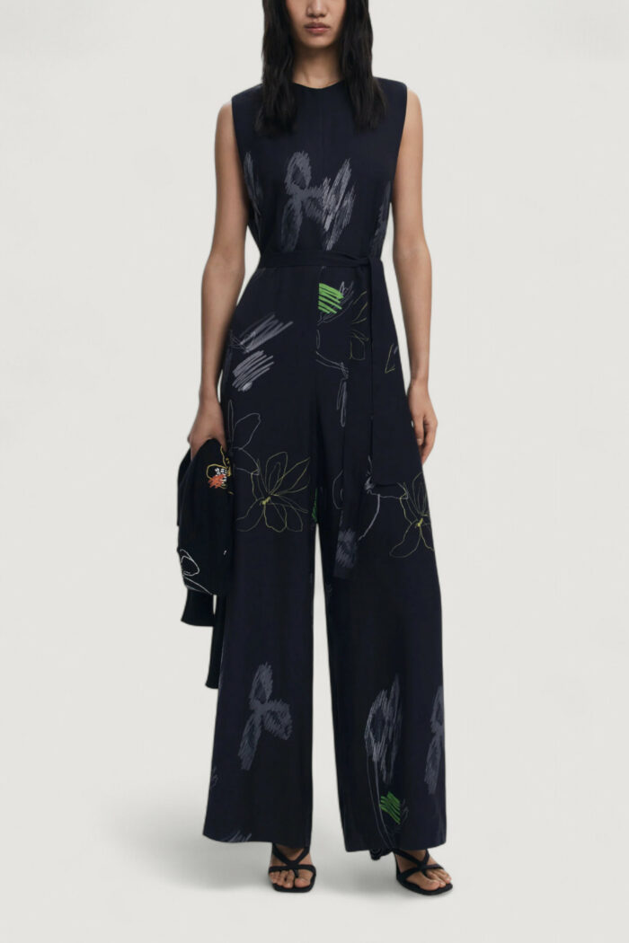 Tuta elegante Desigual JUMPSUIT_ARTY Nero – 25WWPW04