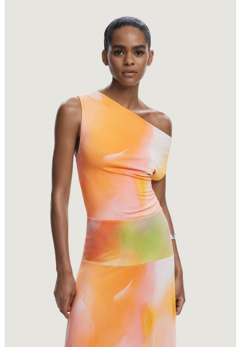 Vestito lungo Desigual REPRIS VEST ECLIPSE Arancione - Foto 2