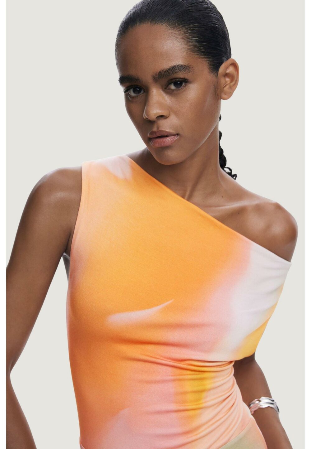 Vestito lungo Desigual REPRIS VEST ECLIPSE Arancione - Foto 3