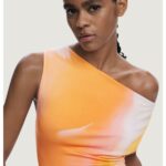 Vestito lungo Desigual REPRIS VEST ECLIPSE Arancione - Foto 3