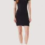 Vestito midi Calvin Klein Jeans SS CTN CONTOUR 1X1 RIB SS MINI D Nero - Foto 2