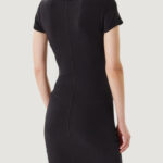 Vestito midi Calvin Klein Jeans SS CTN CONTOUR 1X1 RIB SS MINI D Nero - Foto 3