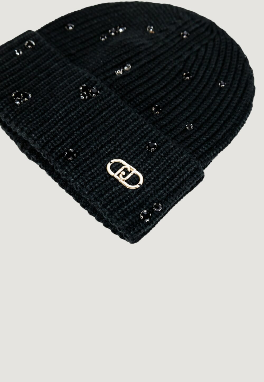 Berretto Liu-Jo BEANIE CON APPLICAZIONI Nero - Foto 3