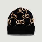 Berretto Liu-Jo BEANIE LOGO MONOGRAM NERO/MARRONE - Foto 2