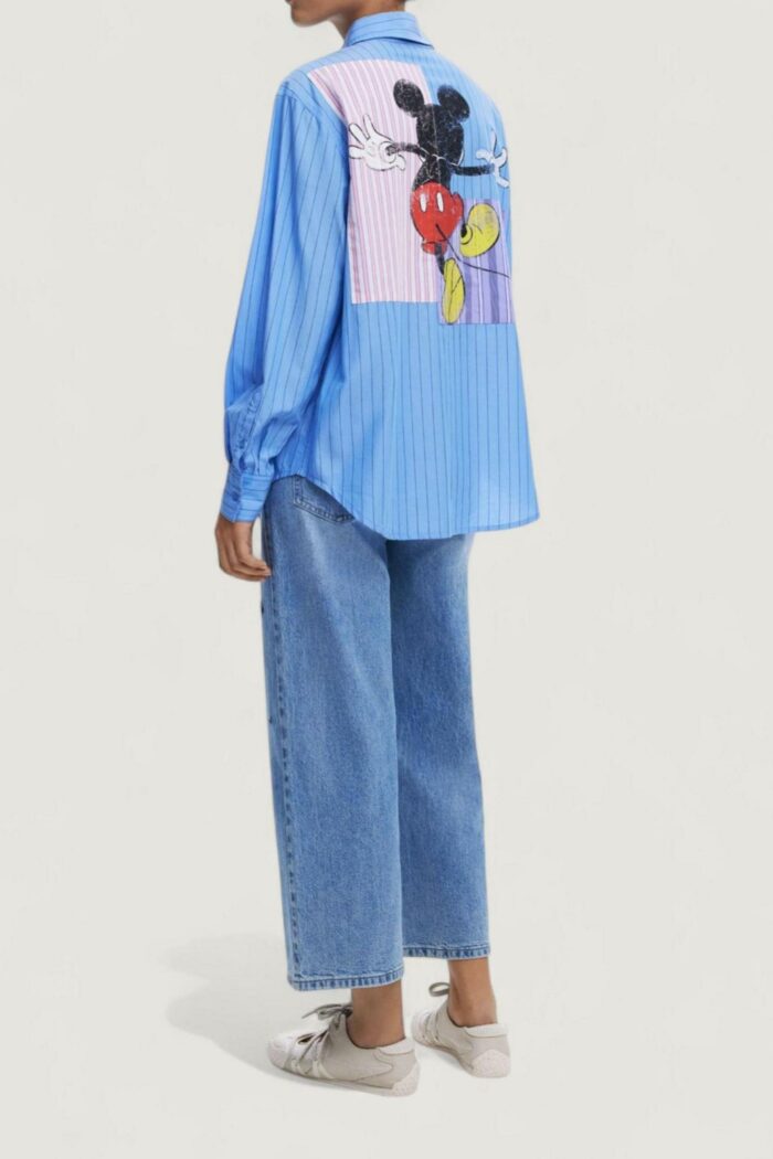 Bluse manica lunga Desigual CAM_MICKYSTRIPES Azzurro – 25WWCW19