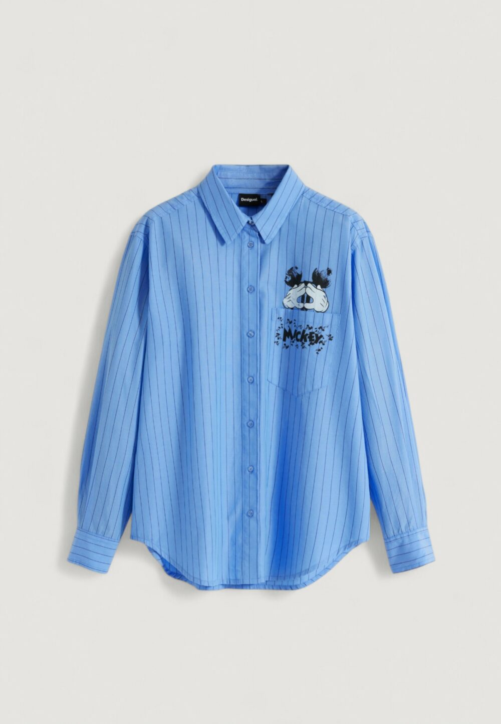 Bluse manica lunga Desigual CAM_MICKYSTRIPES Azzurro - Foto 4