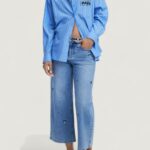 Bluse manica lunga Desigual CAM_MICKYSTRIPES Azzurro - Foto 5