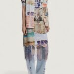 Bluse manica lunga Desigual CAM_PHOTOPOSTA Beige - Foto 2